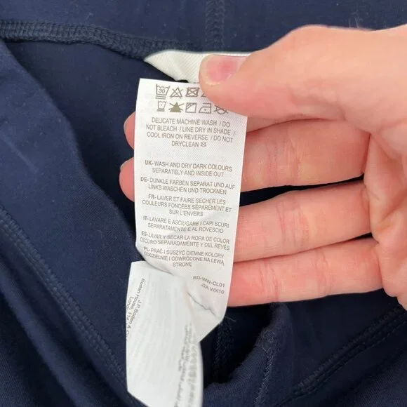 Boden Womens High Rise Crop Jersey Leggings Size 10 Navy Blue Casual Soft Knit - Picture 6 of 11